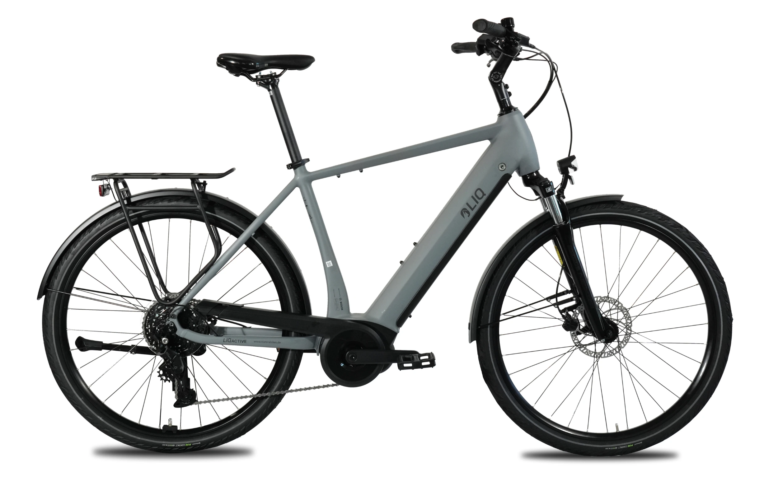 LIQBIKE Active HERREN Bosch Performance Line 500Wh LIQBike Active Herren Bosch Performance Line 500Wh anthrazit Seitenansicht rechts