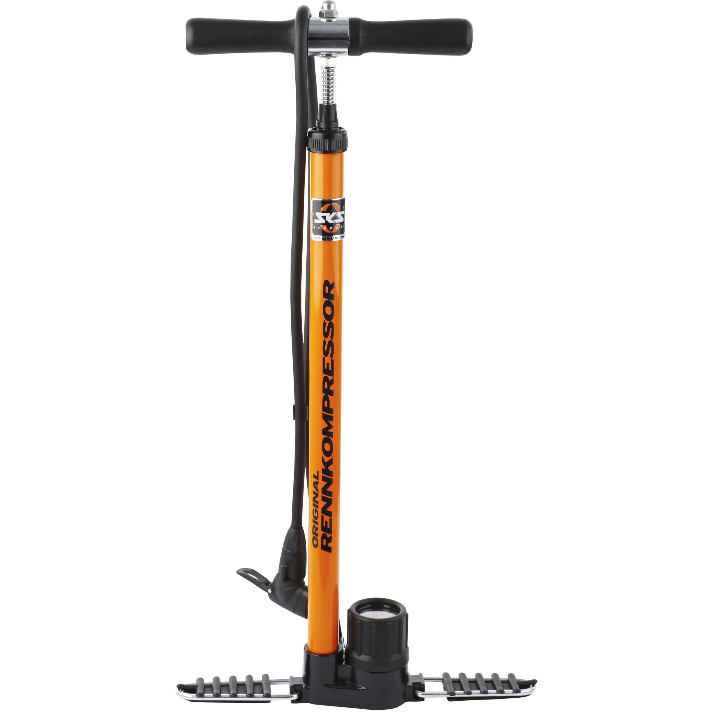 SKS Rennkompressor Standpumpe schwarz/orange SKS Rennkompressor Standpumpe schwarz/orange