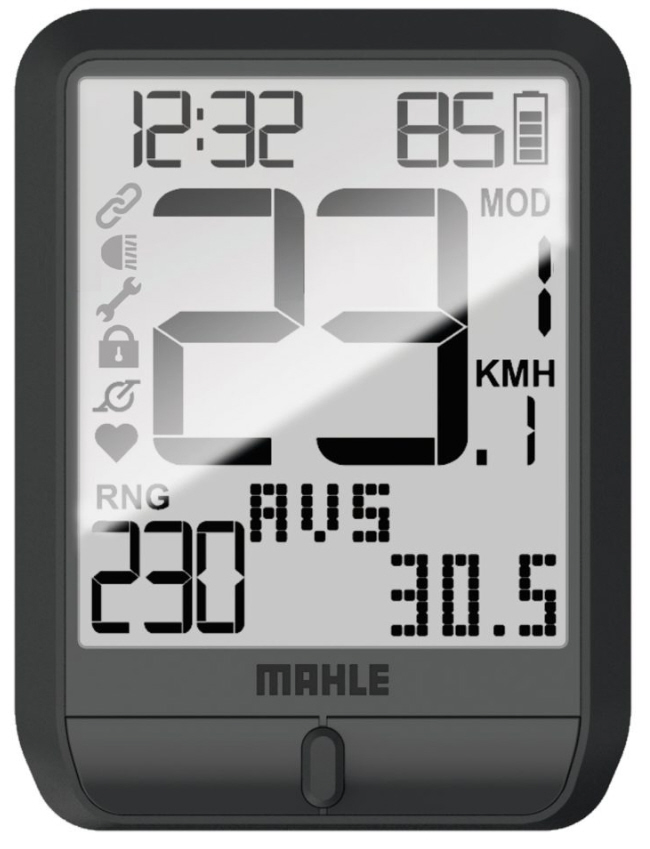Mahle Pulsar One Cycling Computer mit Halter