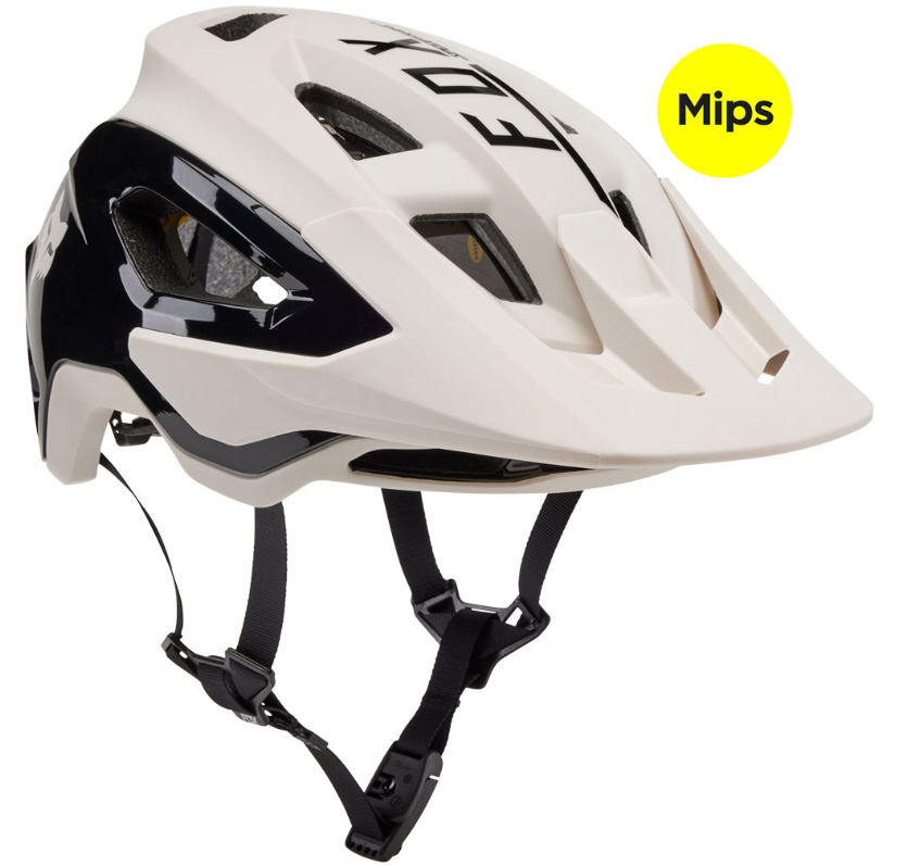 Fox Speedframe Pro MTB Helm mit Brille braun