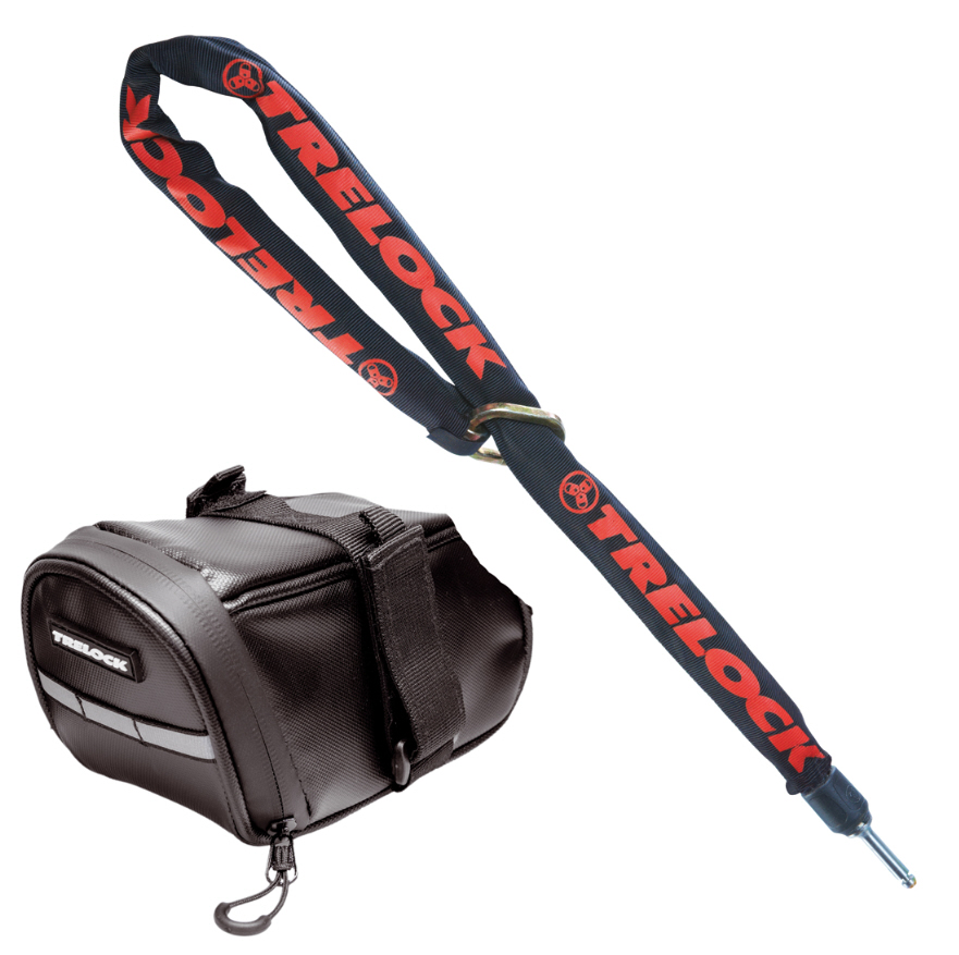 Trelock Einsteckkette ZR 355 (150 cm) + Satteltasche Trelock Einsteckkette ZR 355 (150 cm) + Satteltasche