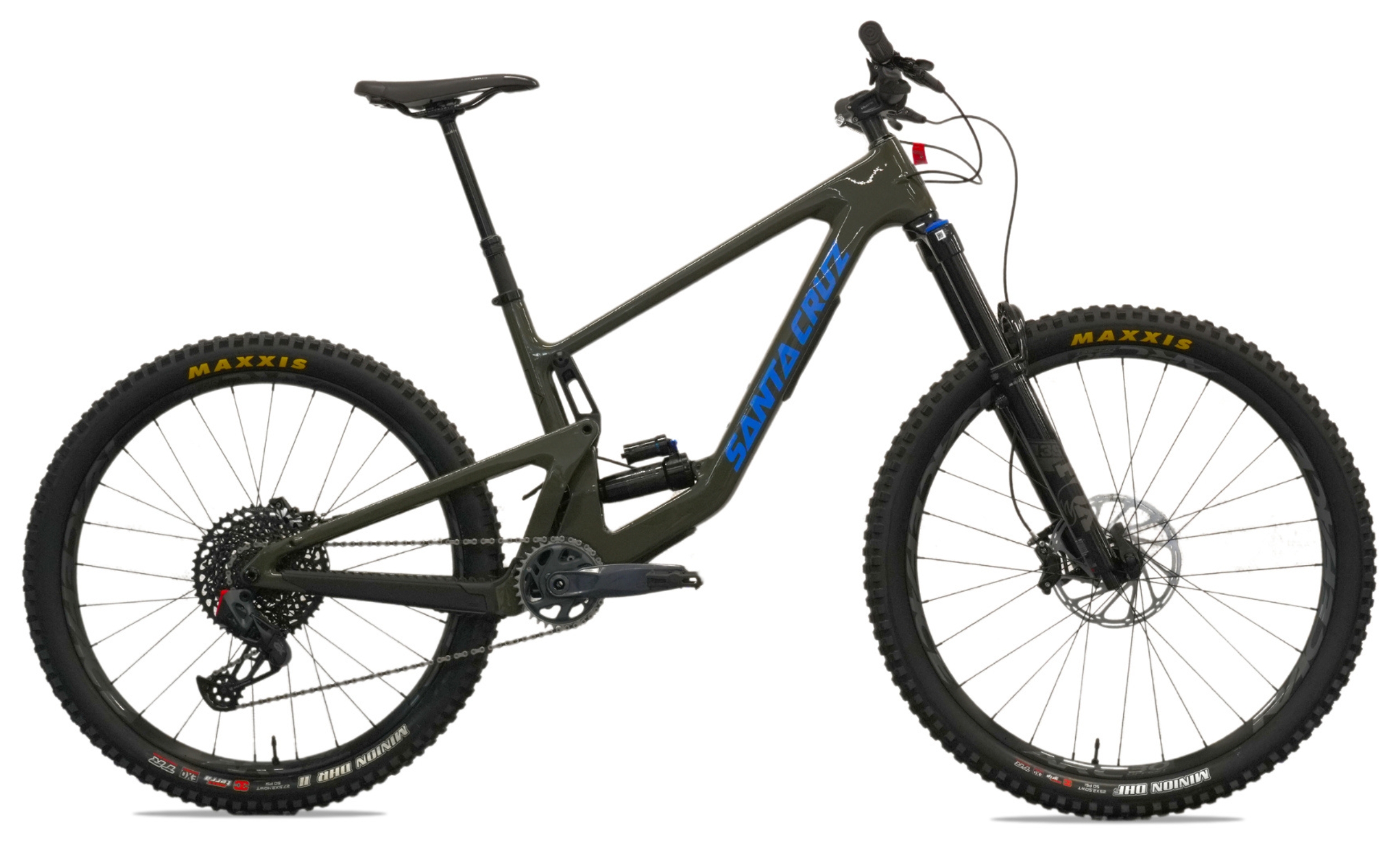 Santa Cruz Bronson 4 Santa Cruz Bronson 4 Carbon C GX AXS Gloss Moss Seitenansicht rechts